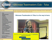 Tablet Screenshot of gilcreasetoastmasters.org